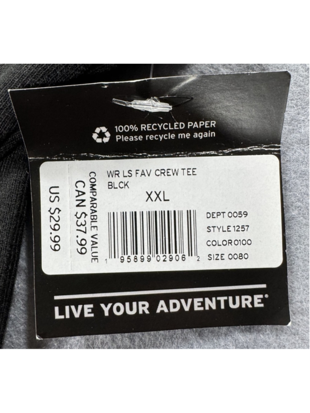 Eddie Bauer Womens Favorite Crew Tee Black Long Sleeve T-Shirt Size 2XL XXL NWT - Picture 7 of 16